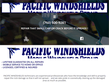 Tablet Screenshot of pacificwindshieldrepairs.com